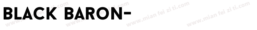 black baron字体转换
